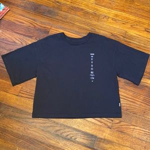 Vans Short Sleeve Crop Women’s Size XSmall Dark Gray